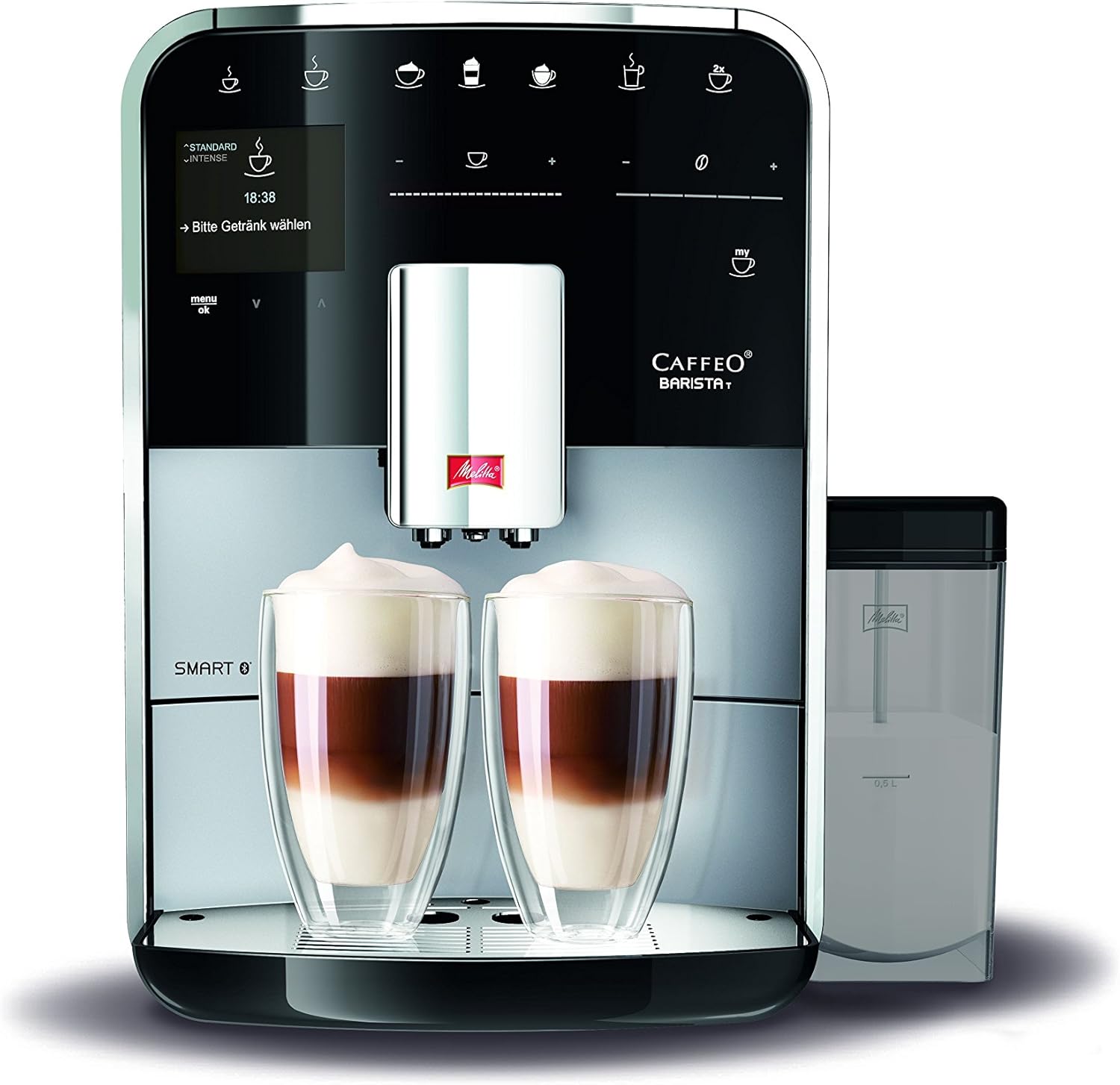 melitta 美乐家 全自动咖啡机 caffeo barista t smart f830-101 配有